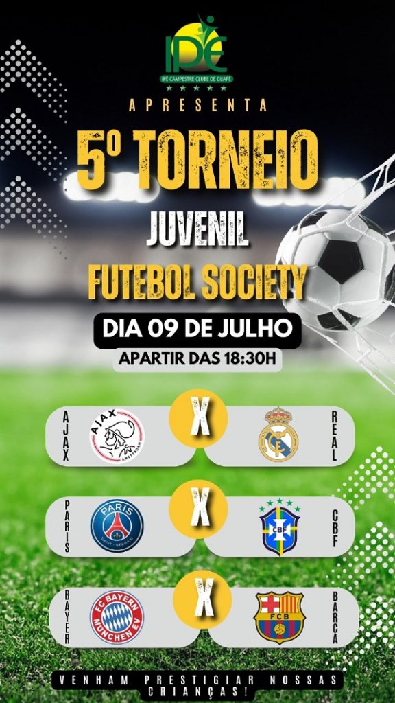 Toneio futebol juvenil society