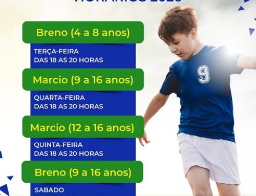 Aulas de Futebol – Horários 2026