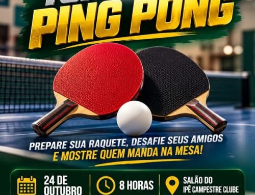 Torneio de Ping Pong no dia 24 de outubro